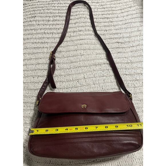 VTG Etienne Aigner Crossbody Shoulder Saddle Bag Purse Leather Red - Picture 3 of 13